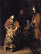 REMBRANDT Harmenszoon van Rijn The Return of the Prodigal Son France oil painting artist